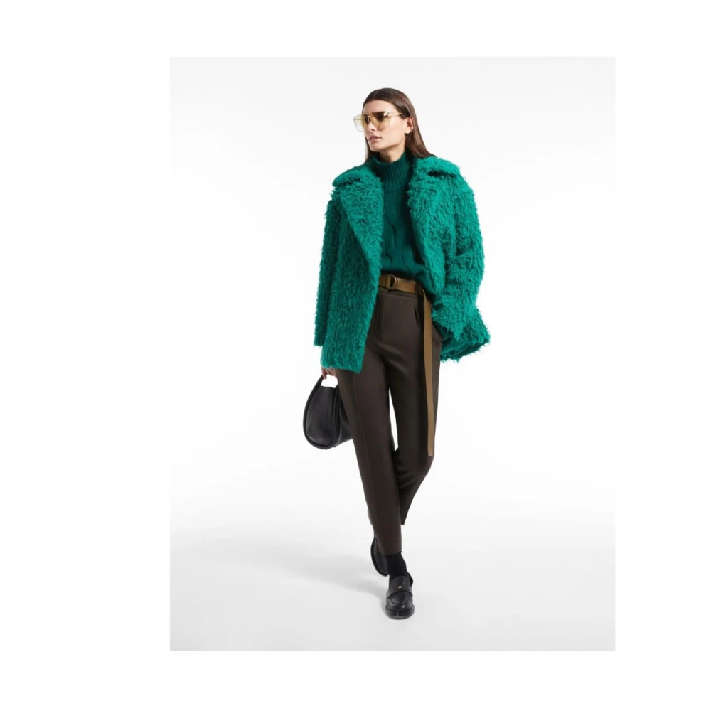 Max Mara Katoenen Broek Green Dames