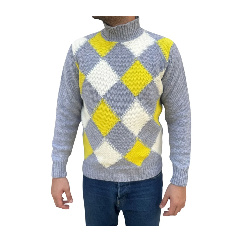Kangra Stijlvolle Gebreide Top Gray Heren