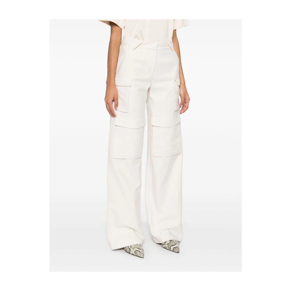 IRO Beige Broek met Cargo Zakken Beige Dames