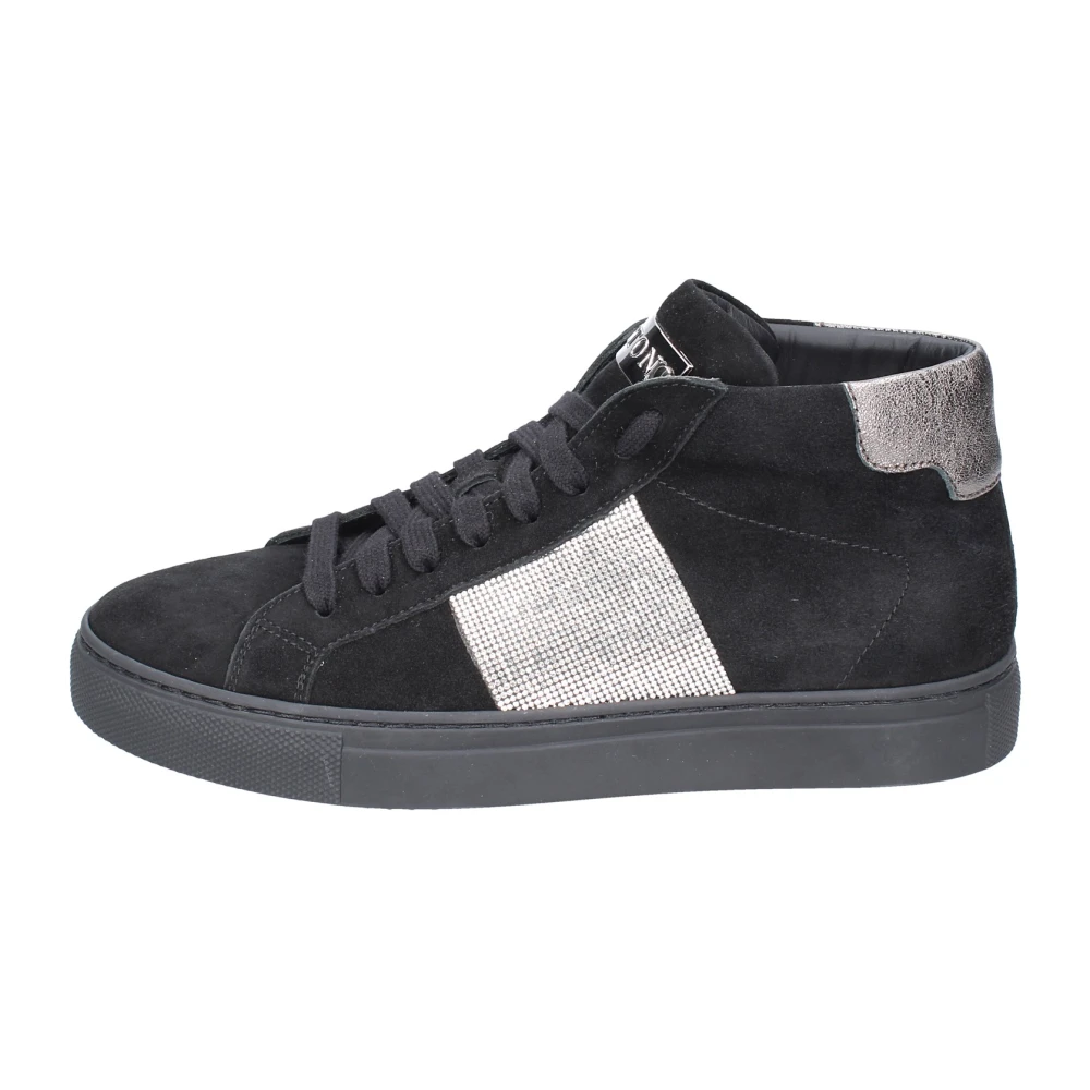 Stokton Black Sneakers, Female, 4 Uk, Suede Women's Trainers