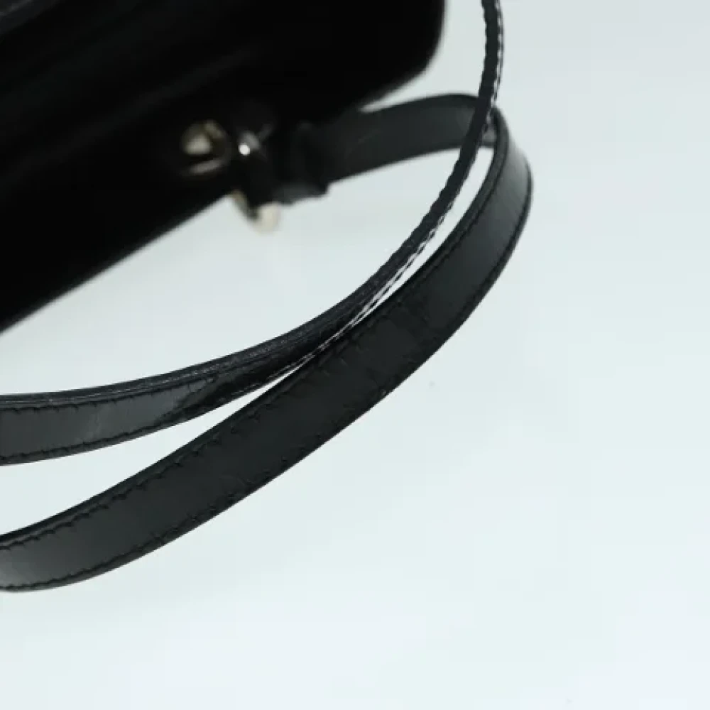 Dior Vintage Pre-owned Leather handbags Black Dames