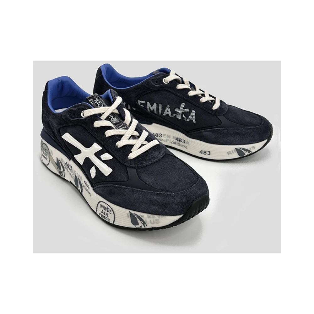 Premiata Blauwe Moerun Sneaker Blue Heren