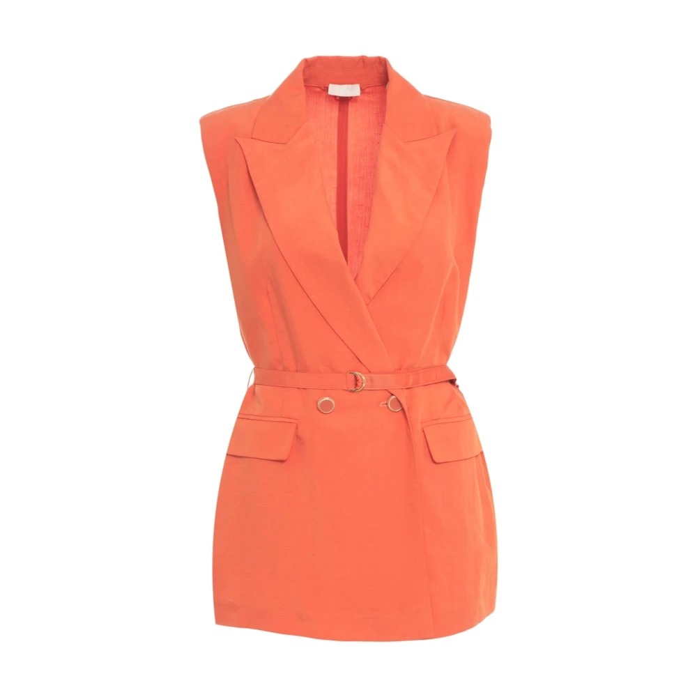 Liu Jo - Jackets > Vests - Orange - Liu Jo - Modalova