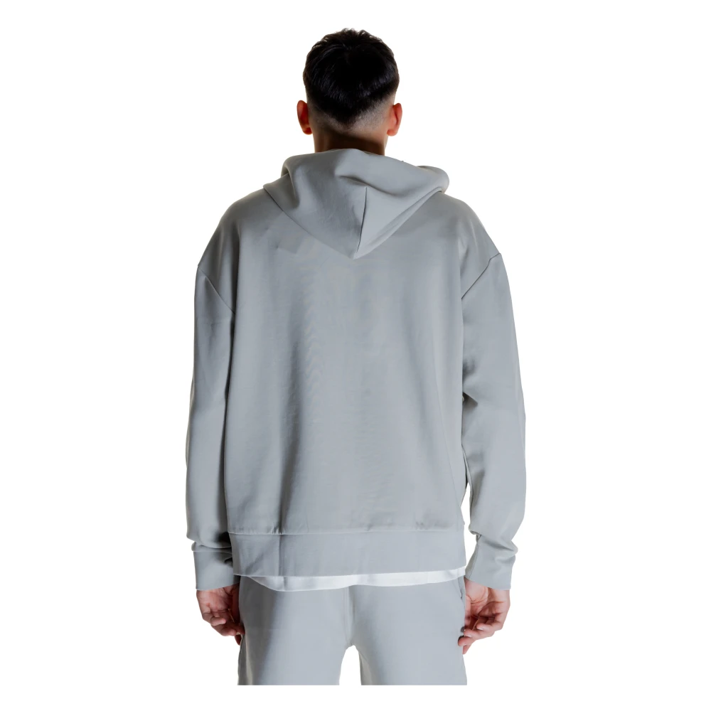 Calvin Klein Grijze Rits Hoodie Sweatshirt Mannen Gray Heren