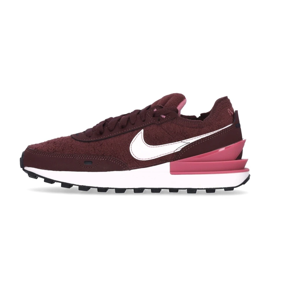 Nike Burgundy Crush Sneaker med Våffelsula Red, Dam