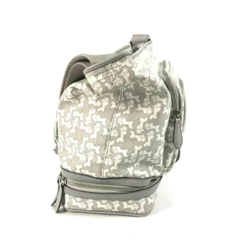 Celine Vintage Pre-owned Canvas celine-bags Gray Dames