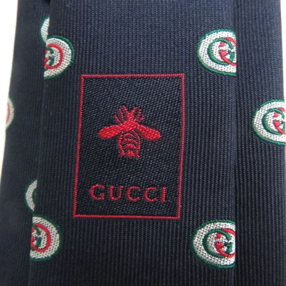 Gucci Vintage Pre-owned Canvas home-office Blue Heren