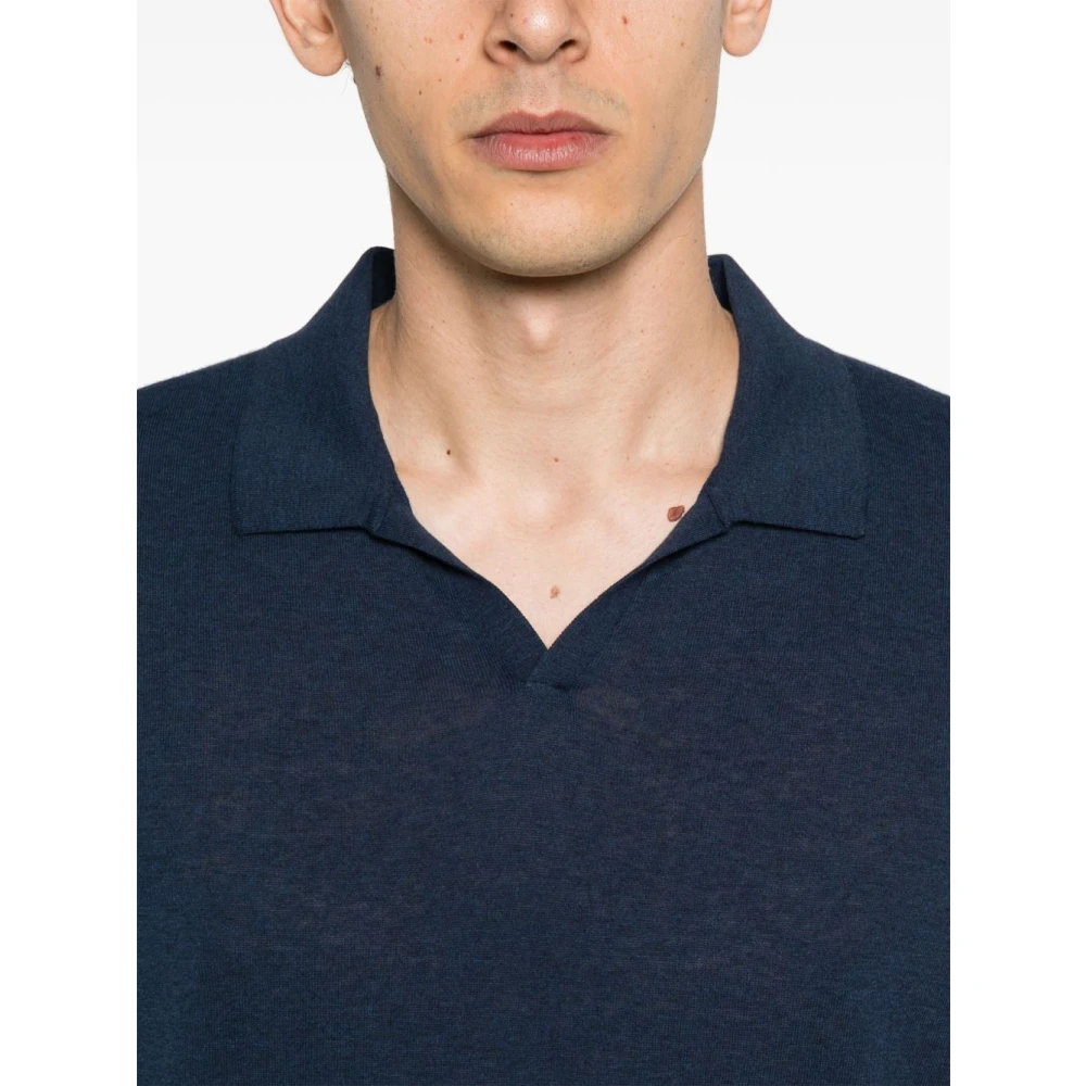 Corneliani Blauwe Sweater Heren Sweatshirt Blue Heren