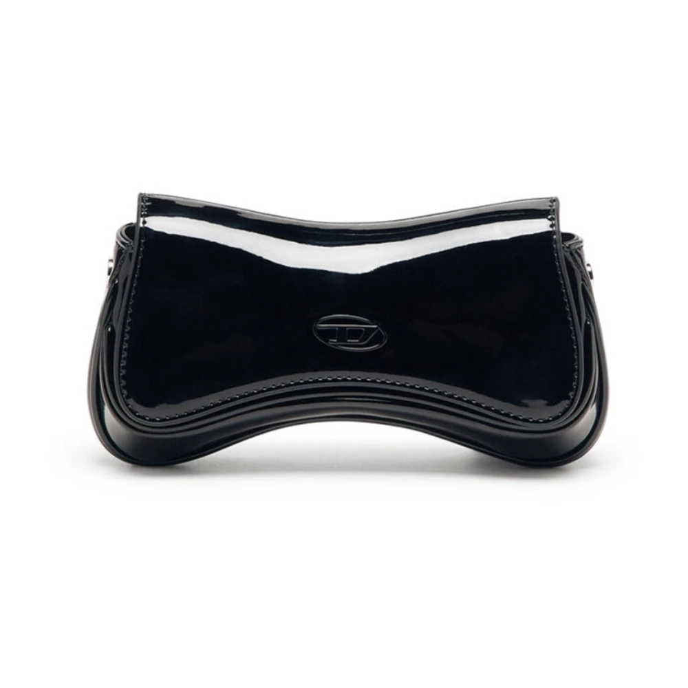 Diesel Vrouw Zwart Tassen Dames, One Size, Play Schoudertas