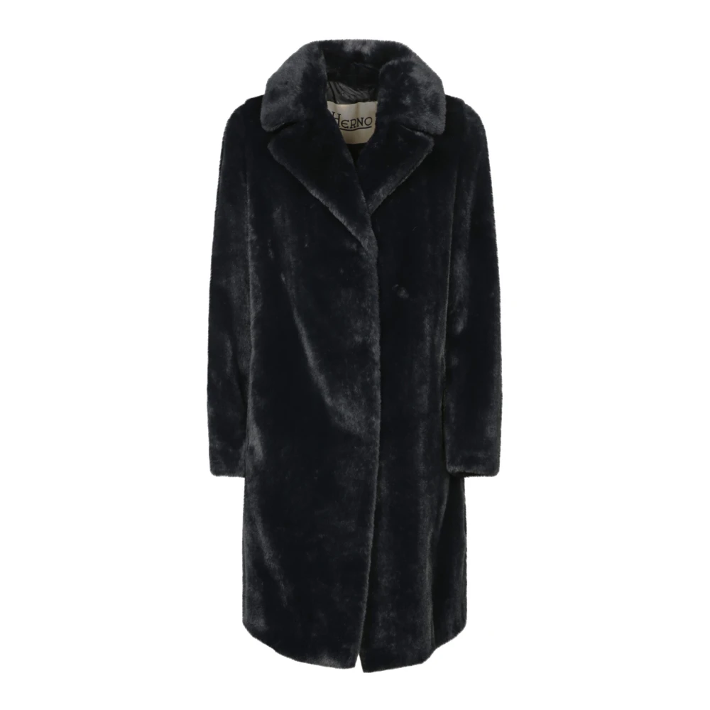 Herno Zwarte Stijlvolle Jas Aw24 Black Dames