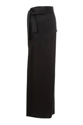 Satin Extra Long Skirt