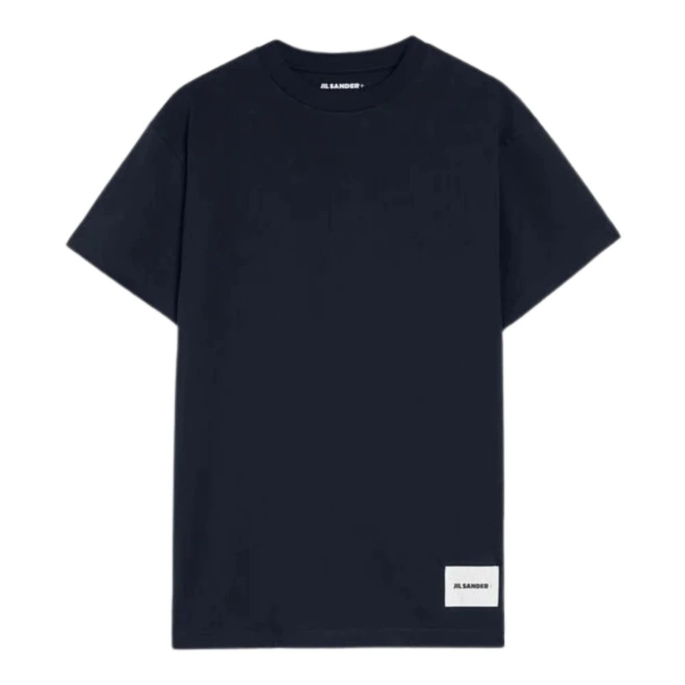 Jil Sander Mannelijk Blauw Tops Heren, M, Katoen, 3-Pack T-Shirt Set Met Korte Mouwen