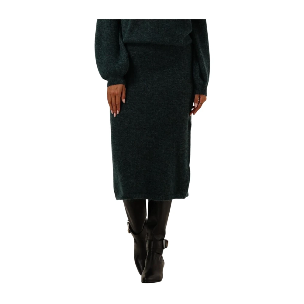 Pom Amsterdam Groene Teal Midi Rok Green Dames