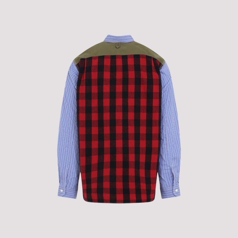 Junya Watanabe Rode Sax Overhemd Blue Heren