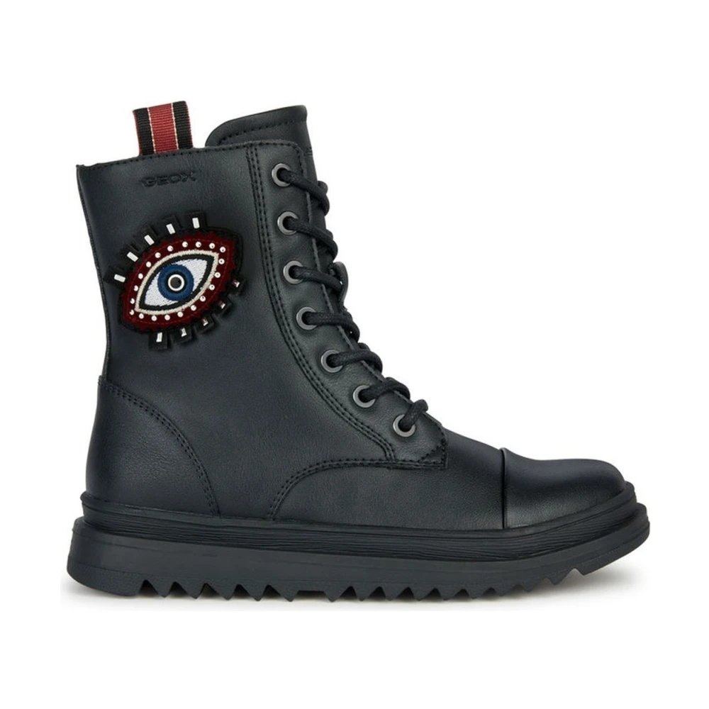 Geox Girls Black Kids Boots, 31 Eu, Booties