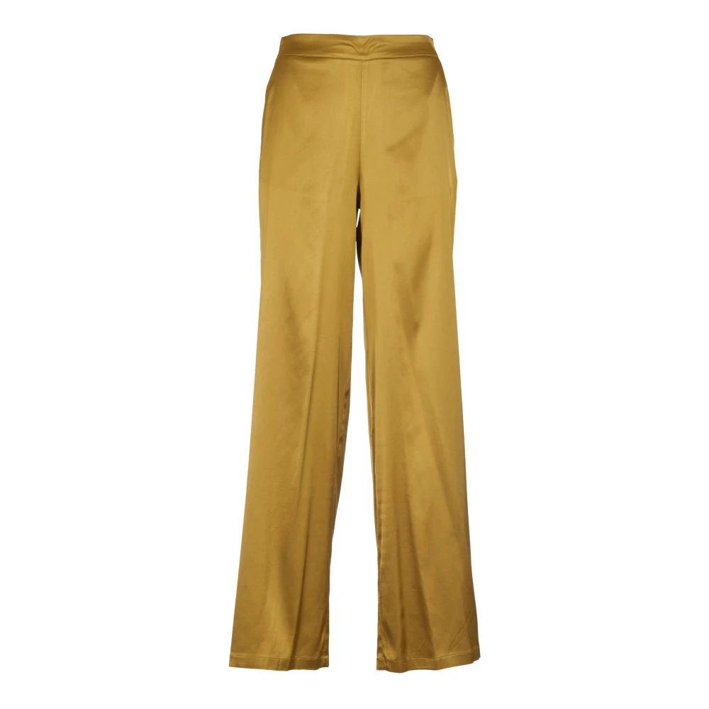 Attic and Barn Wijde broek voor moderne vrouwen Yellow Dames