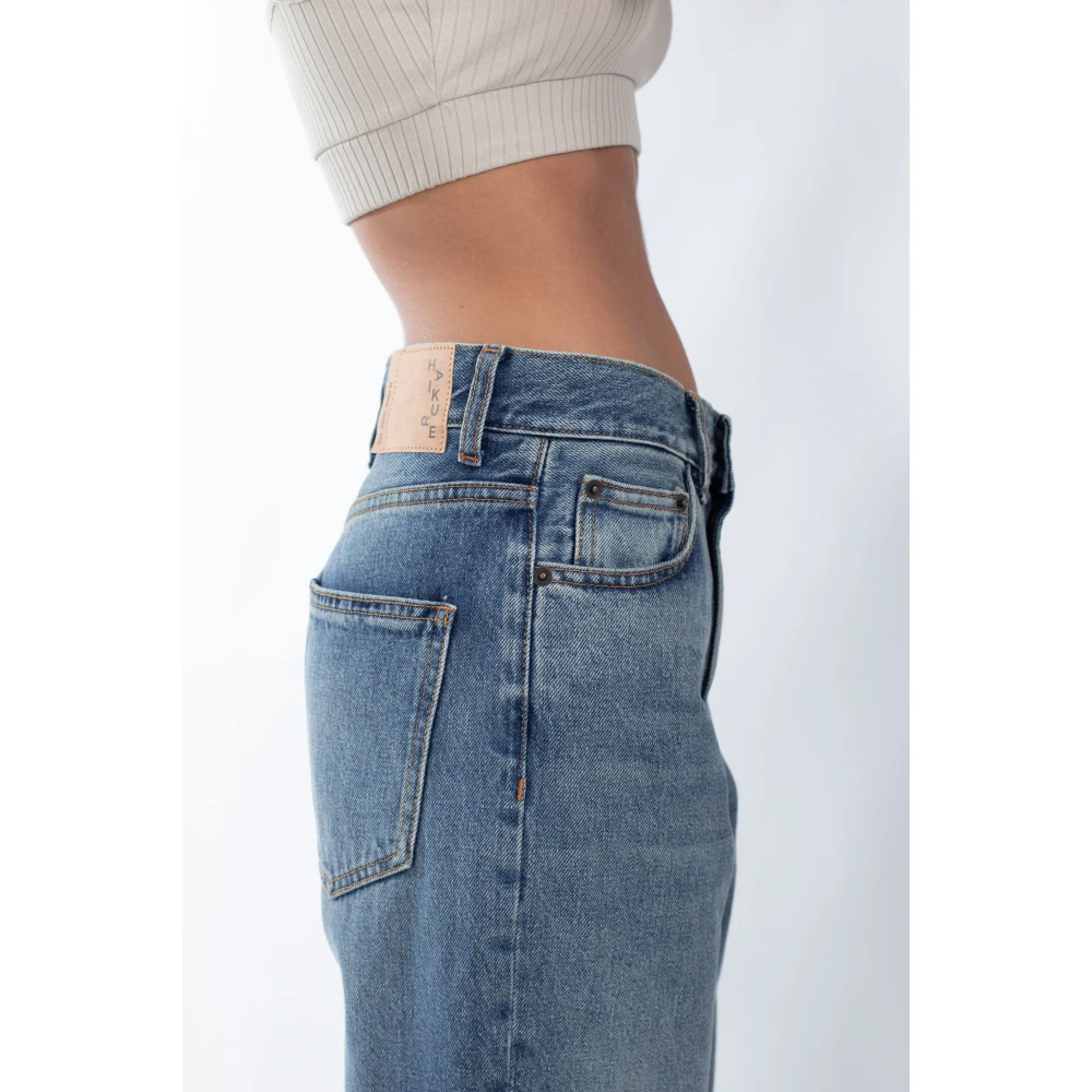 Haikure Blauwe Rechte Jeans Blue Dames