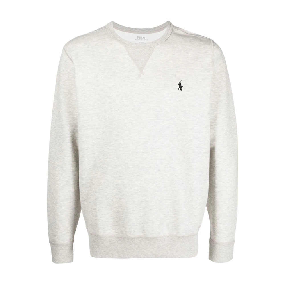 Ralph Lauren Signature Polo Pony Trui met Ronde Hals Gray Heren