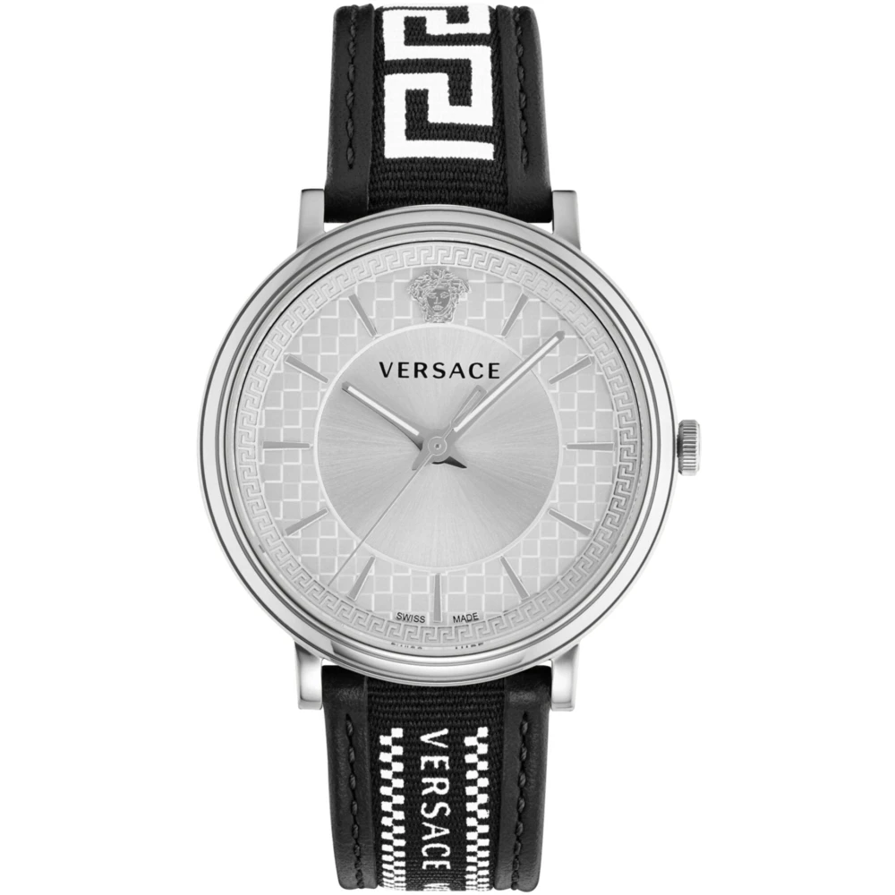 Versace Men's Gray V-Circle Watch