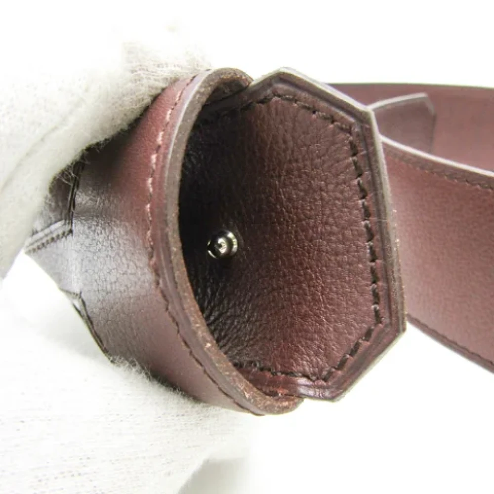 Hermès Vintage Pre-owned Leather belts Brown Heren