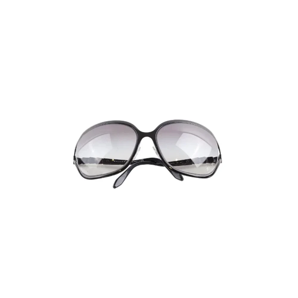 Bvlgari Vintage Pre-owned Plastic sunglasses Black Dames