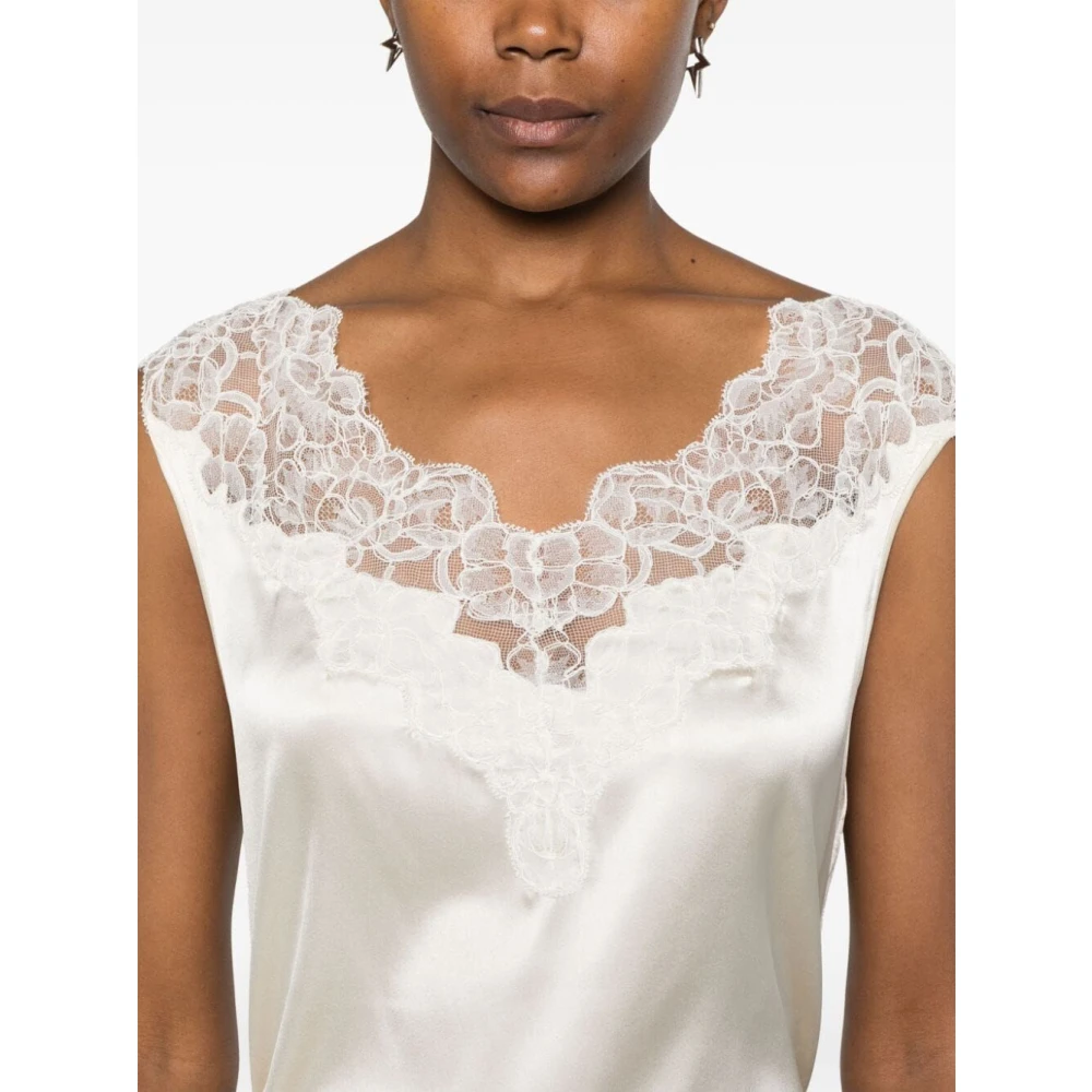 Ermanno Scervino Stijlvolle TOP voor vrouwen White Dames