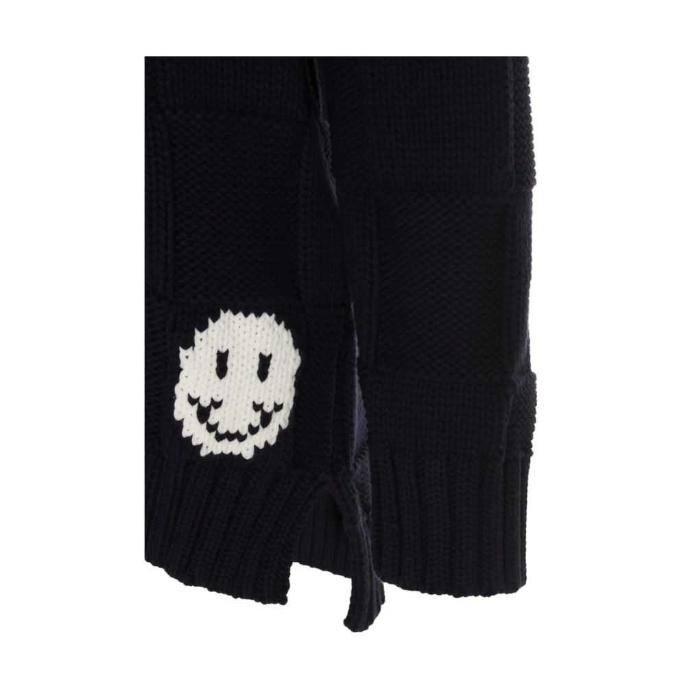 Ganni Contrastkraag Vest Blue Dames