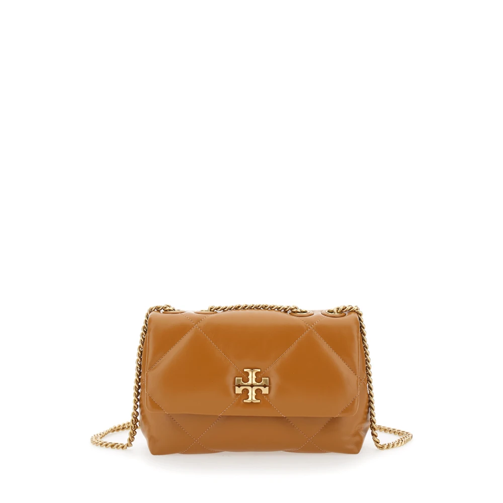 TORY BURCH Crossbody bags Kira Diamond Quilt Small Convertible Shoulder Bag in bruin