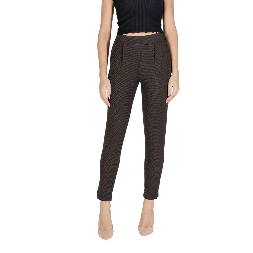 Ichi Bruine Polyester Jeans & Broek Brown Dames