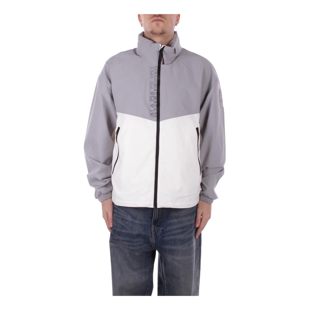 Napapijri Heren Hoodie met Logo Gray Heren