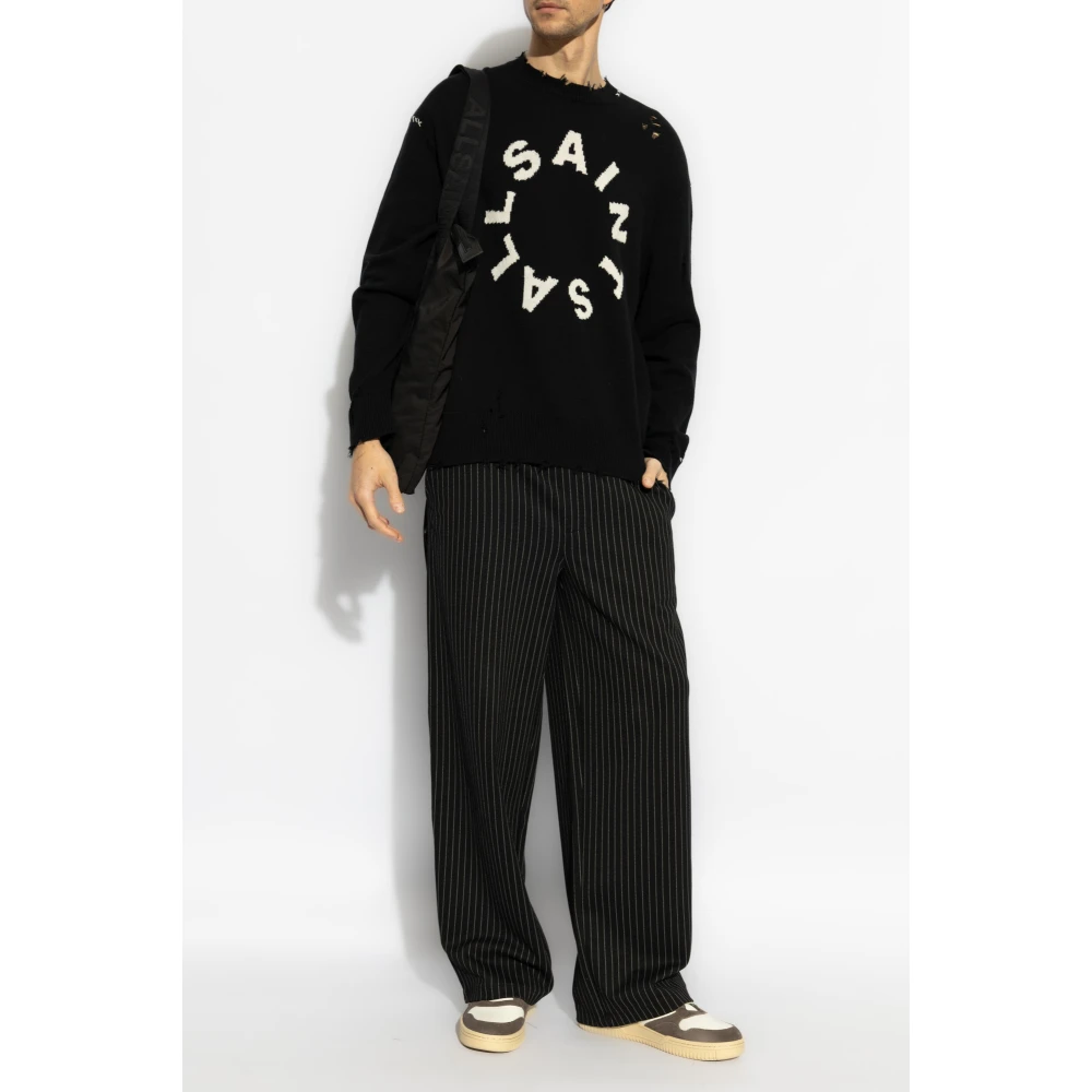 AllSaints Trui met Diaego-logo Black Heren