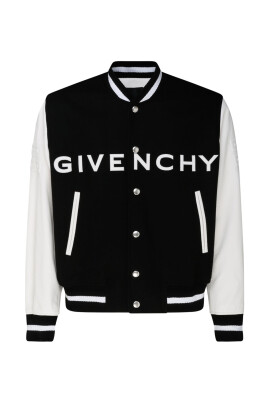 black-wool-leather-bomber-jacket