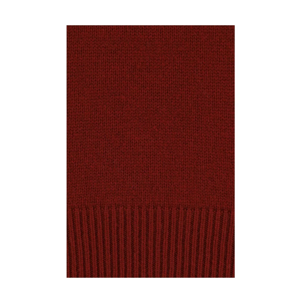 allude Geribbelde Kasjmiertrui Red Dames