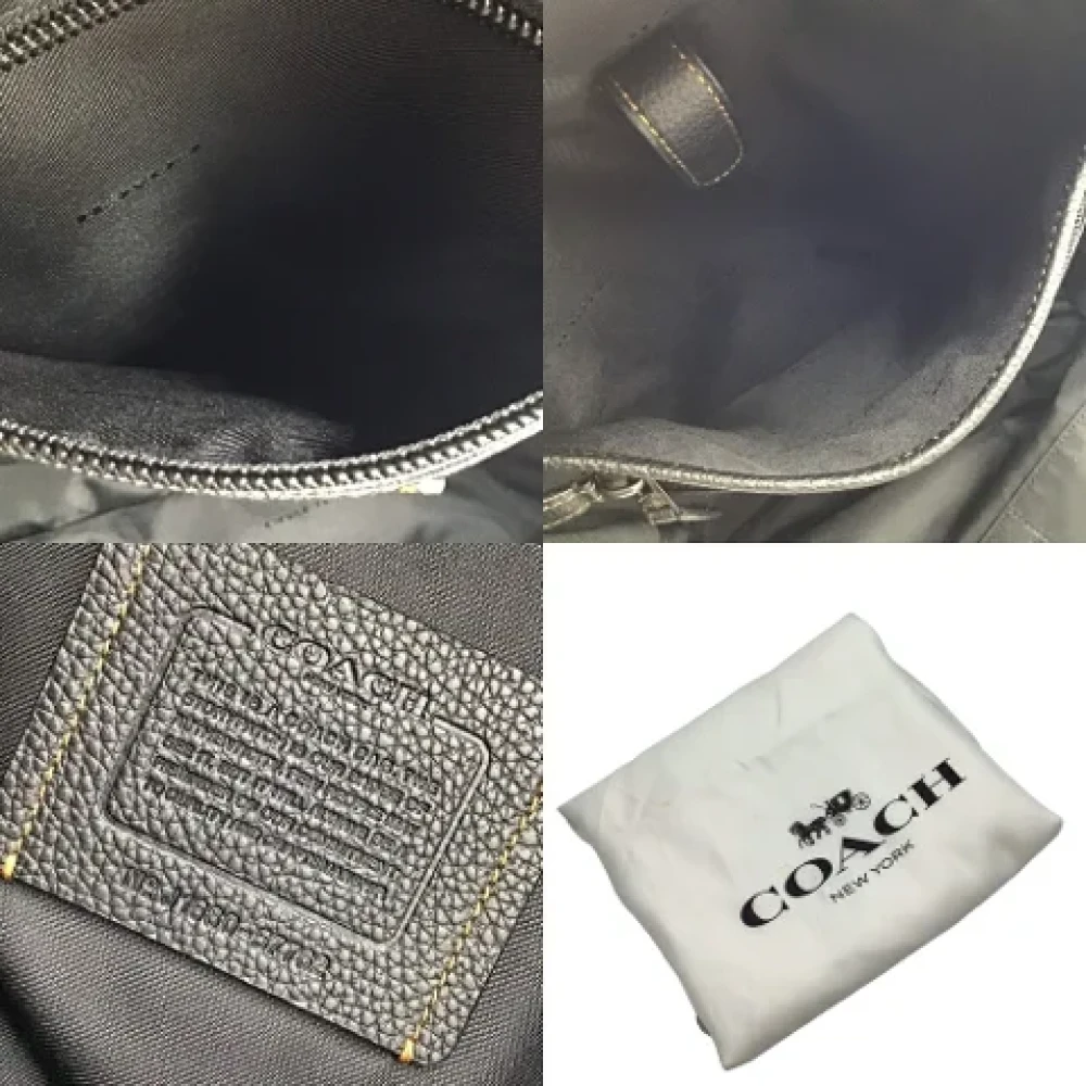 Coach Pre-owned Leather backpacks Black Dames