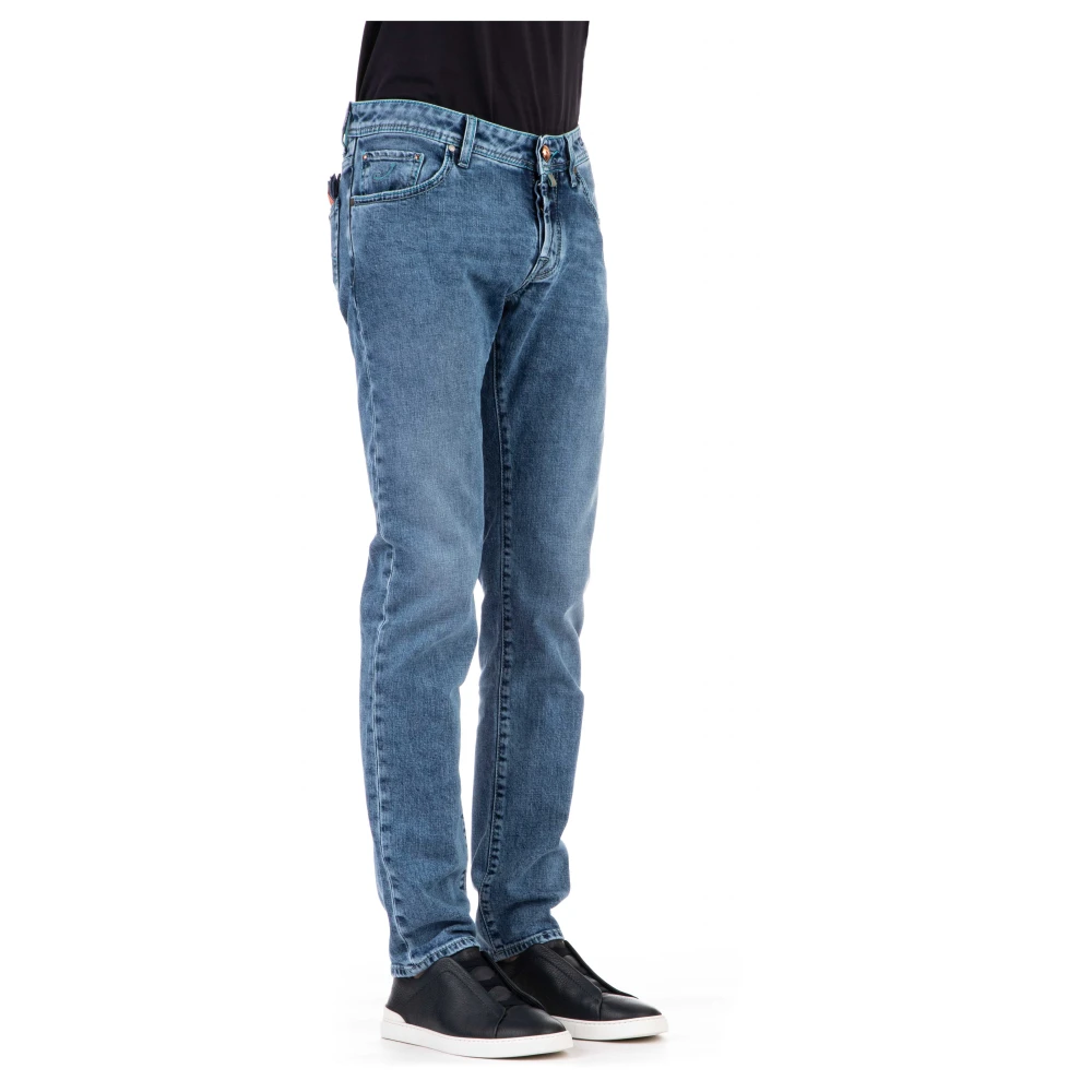 Jacob Cohën Comfortabele Denim Jeans met Unieke Details Blue Heren