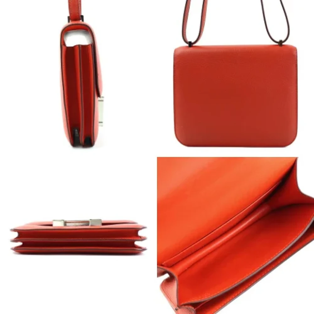 Hermès Vintage Pre-owned Fabric shoulder-bags Red Dames