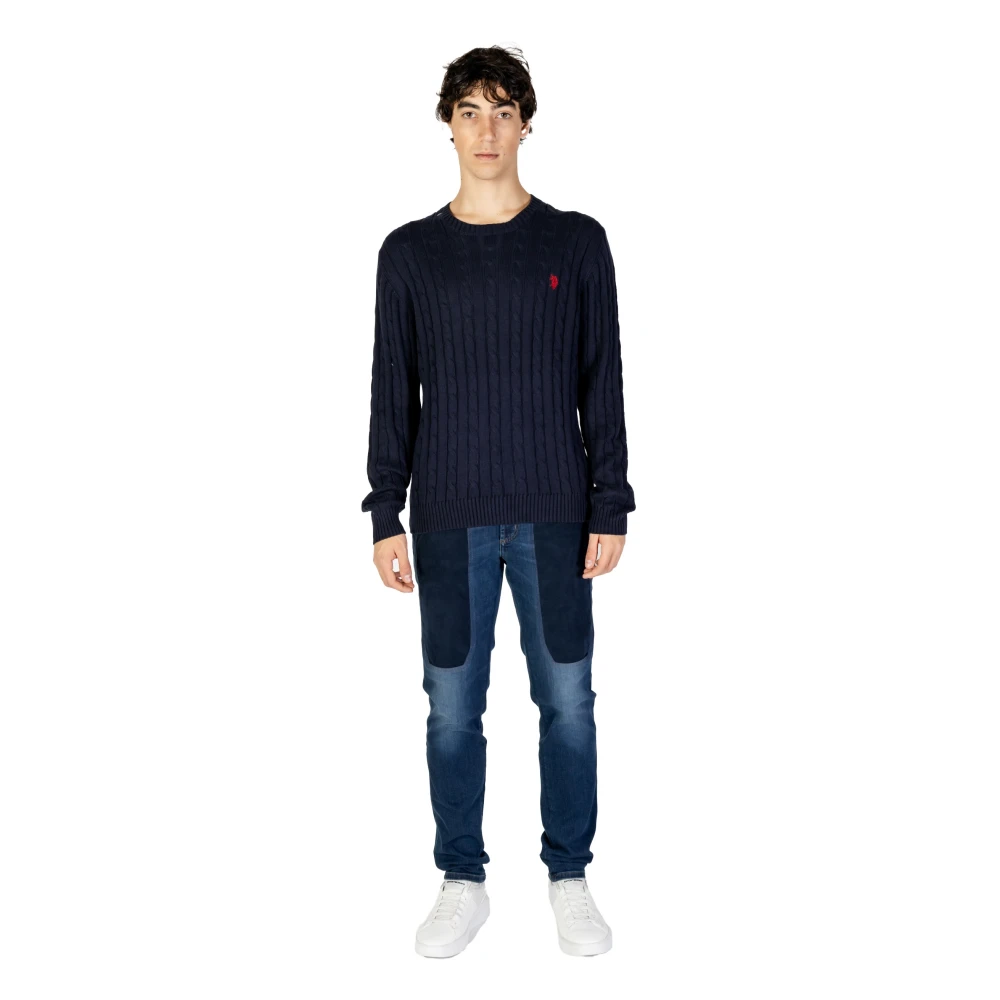 U.s. Polo Assn. Mannen Gebreide Kleding Collectie voor Herfst Winter Blue Heren