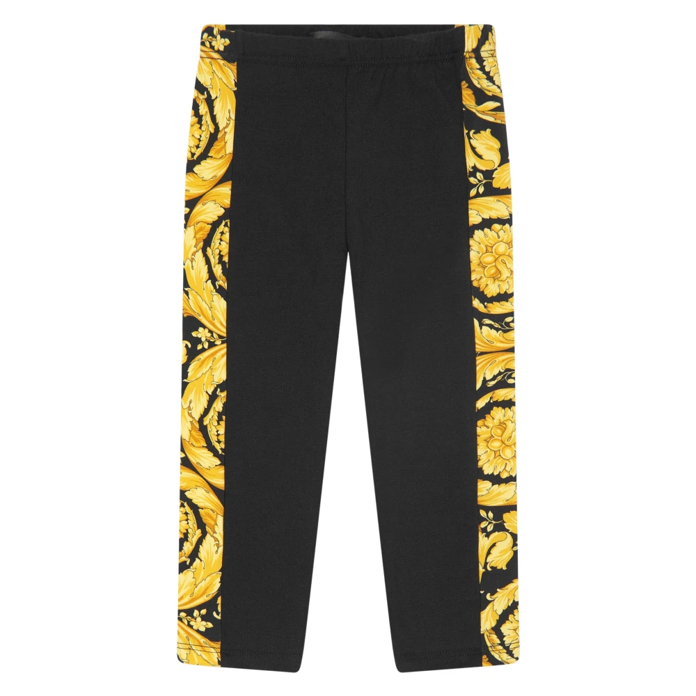 Versace Women's Black Barocco Leggings In