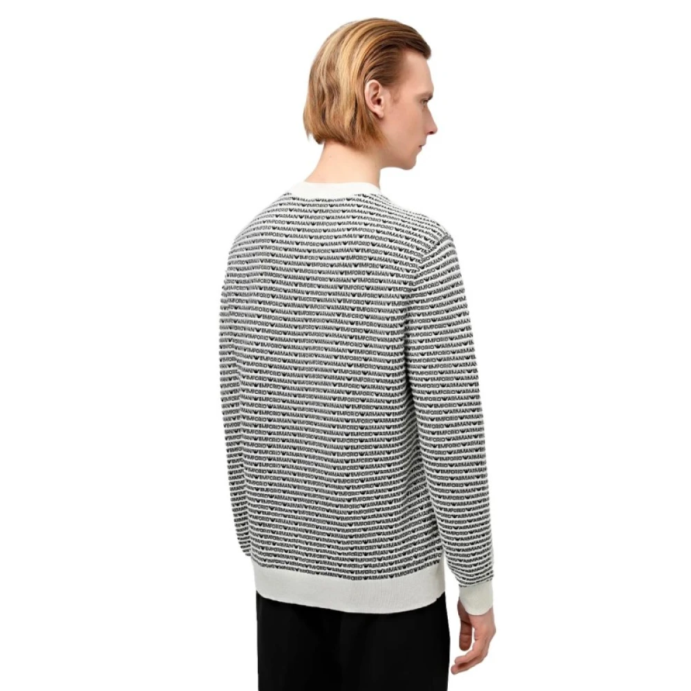 Armani Multicolor Multilogo Jersey voor Mannen Multicolor Heren