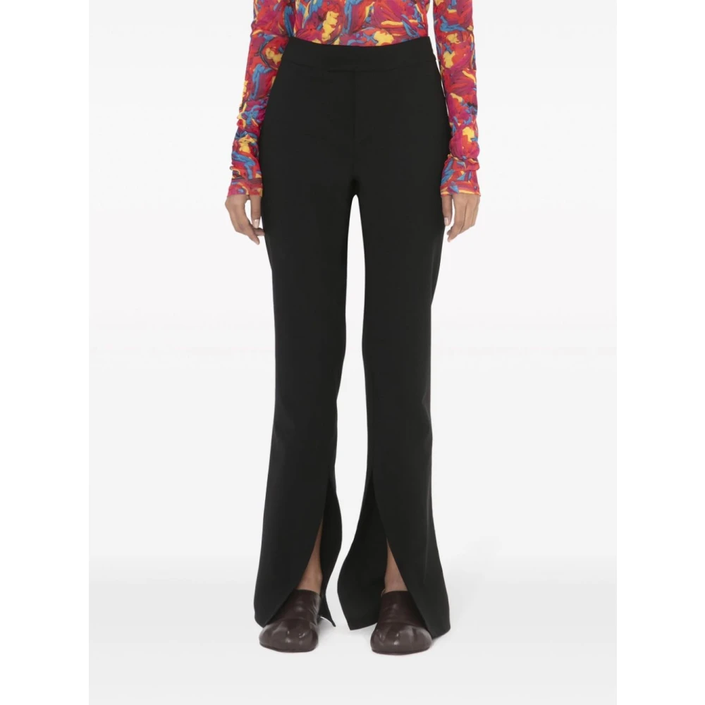 JW Anderson Zwarte Elastische Taillebroek Black Dames