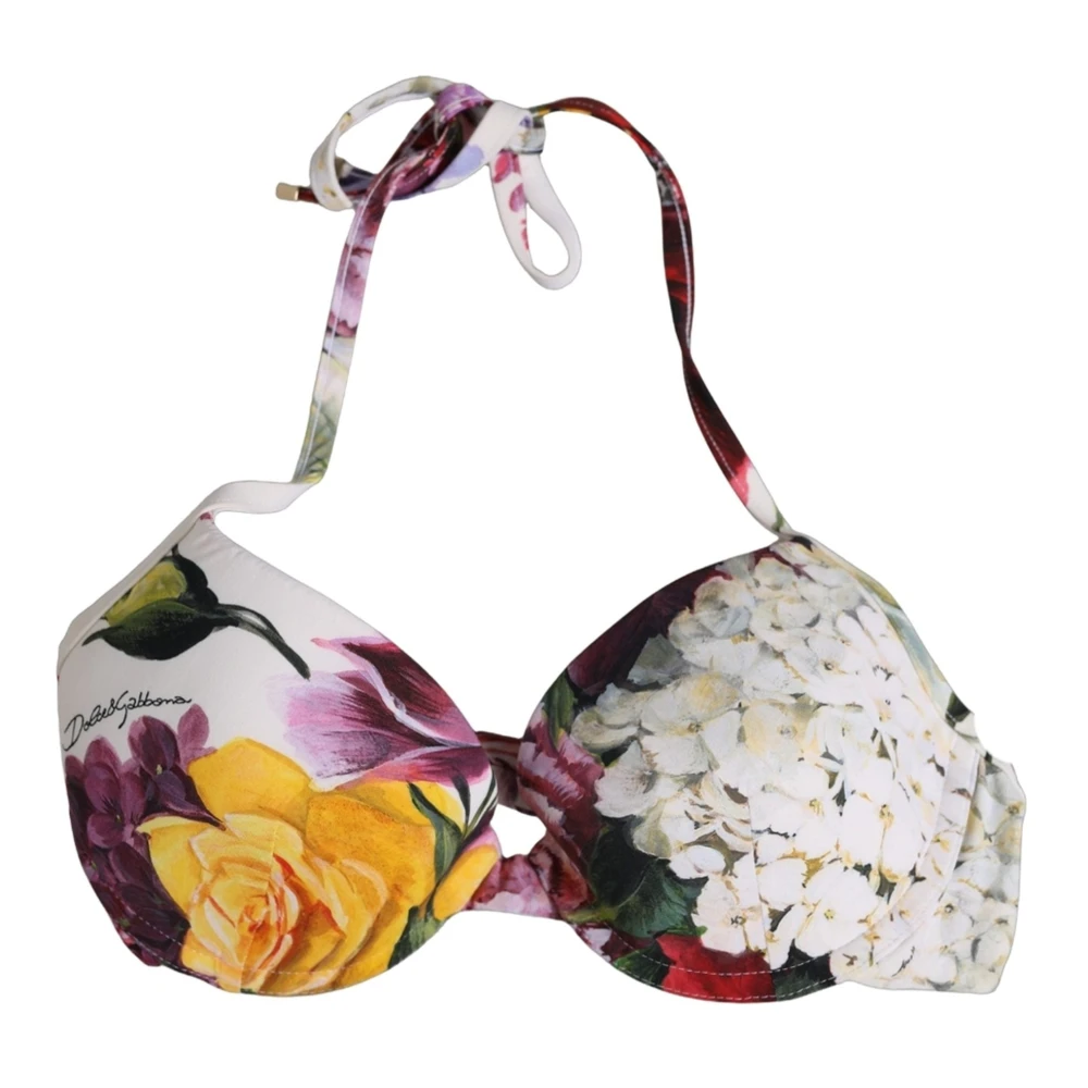 Dolce & Gabbana Vrouw Multicolor Badmode Dames, Veelkleurig, S, Nylon, Bikini Top