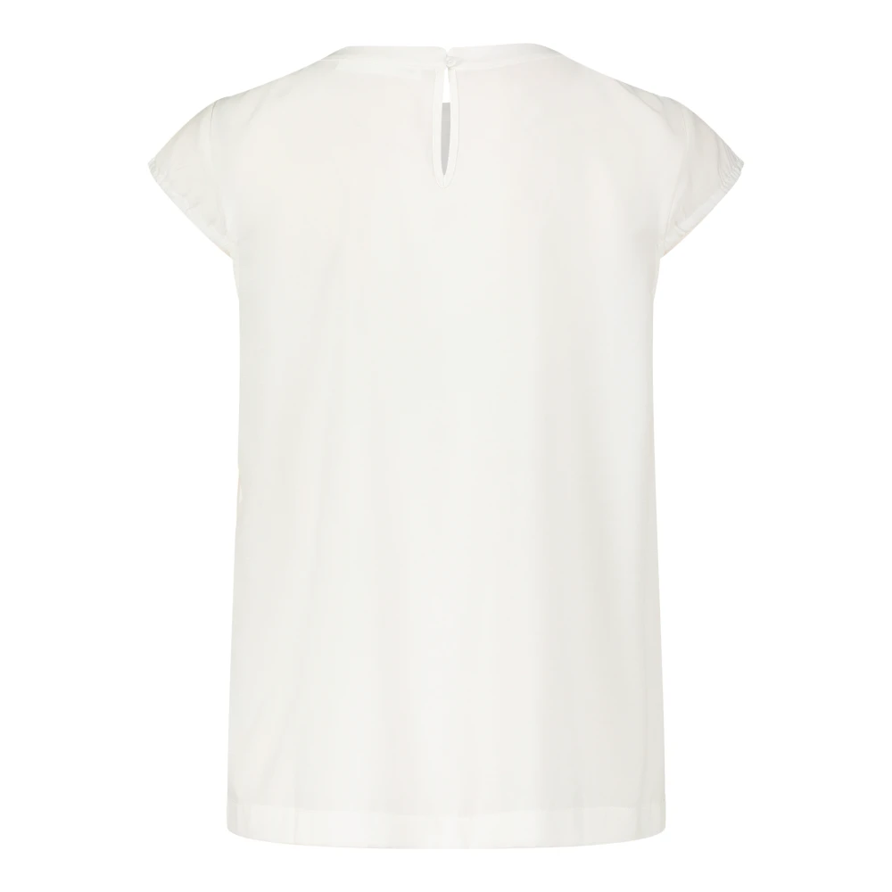 Betty & Co Elegante korte mouw blouse White Dames