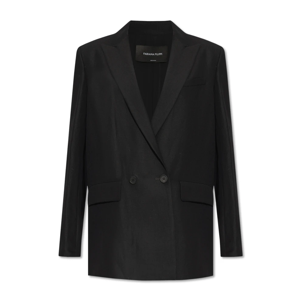 Fabiana Filippi Dubbelknäppt blazer Black, Dam