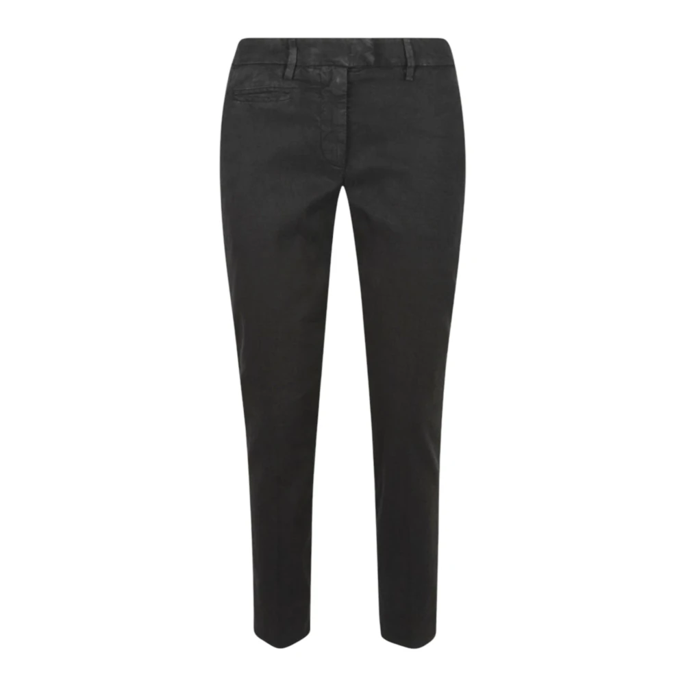 Dondup Women's Black Slim-Fit Trousers, W27, Pantalone Slim Perfect