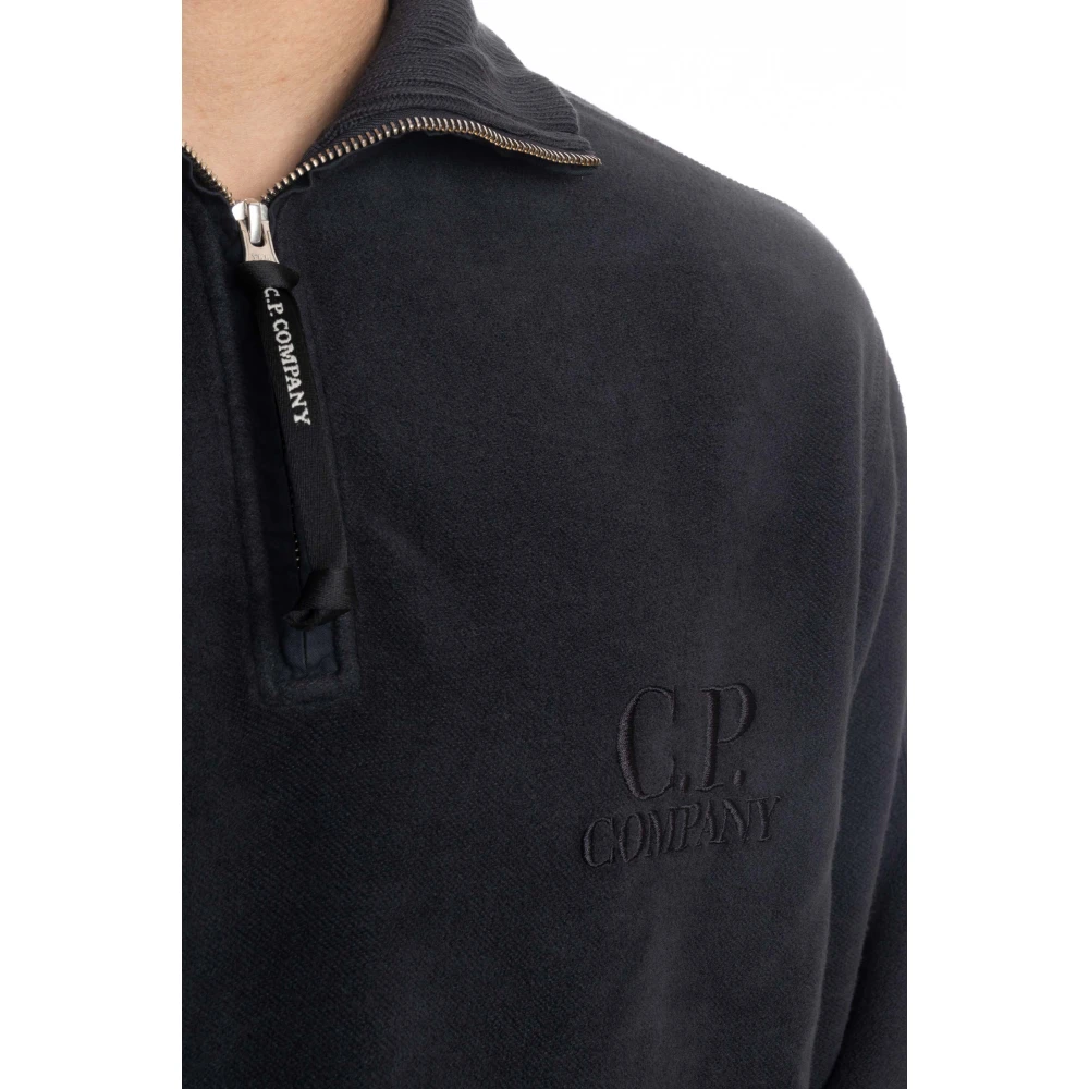C.P. Company Hoge hals trui in grijs katoen Gray Heren