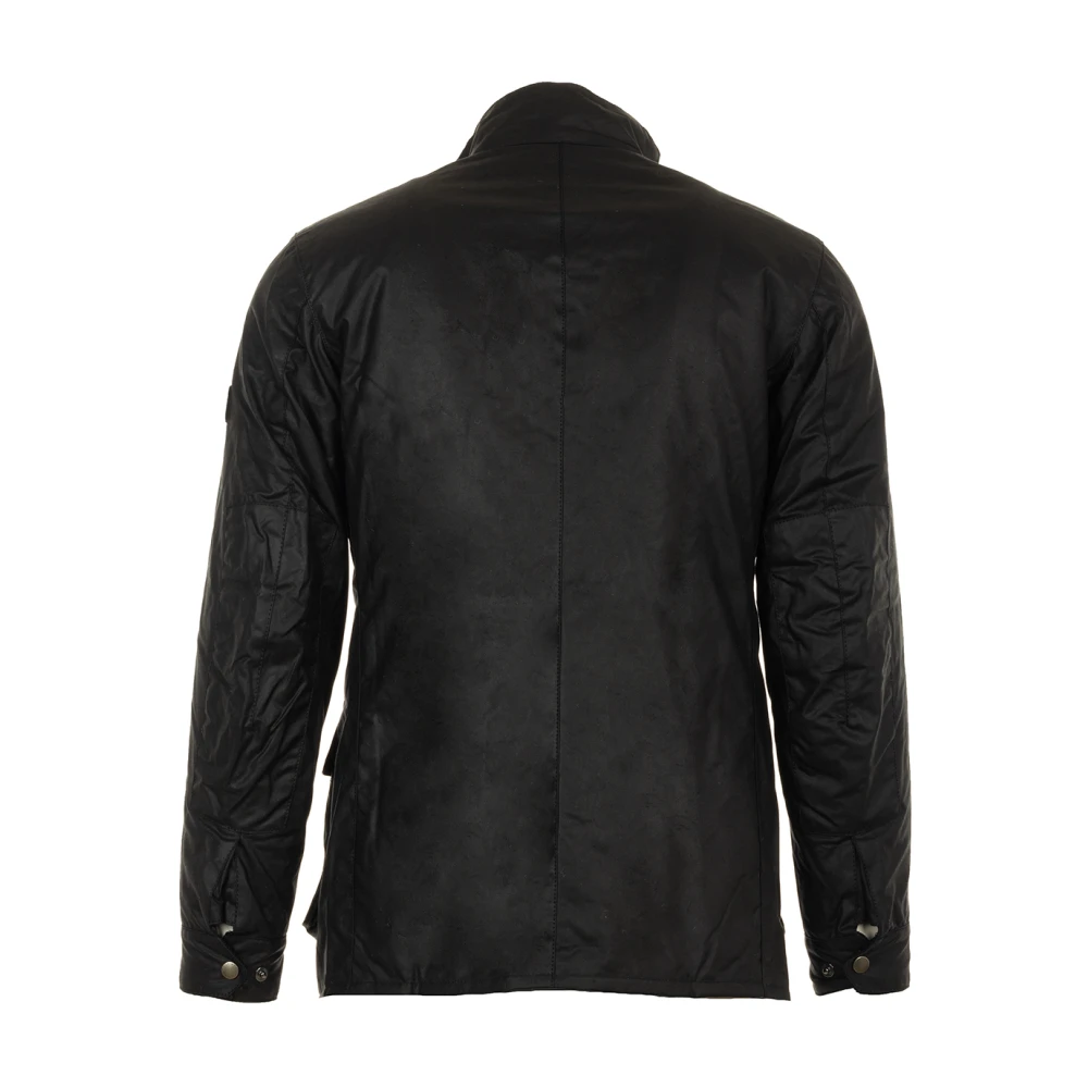 Barbour Zwarte International Duke Wax Jas Black Heren