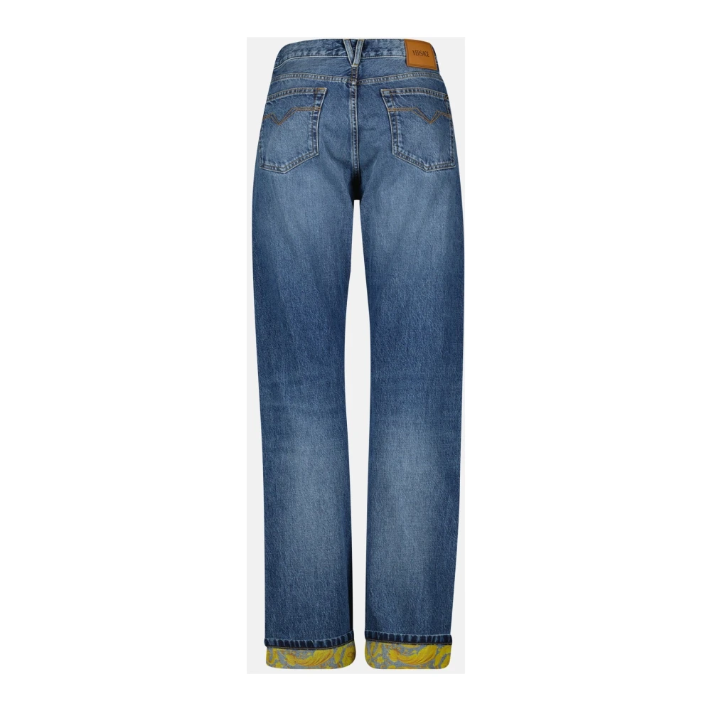 Versace Barocco Straight Jeans Lente-Zomer 2025 Blue Heren
