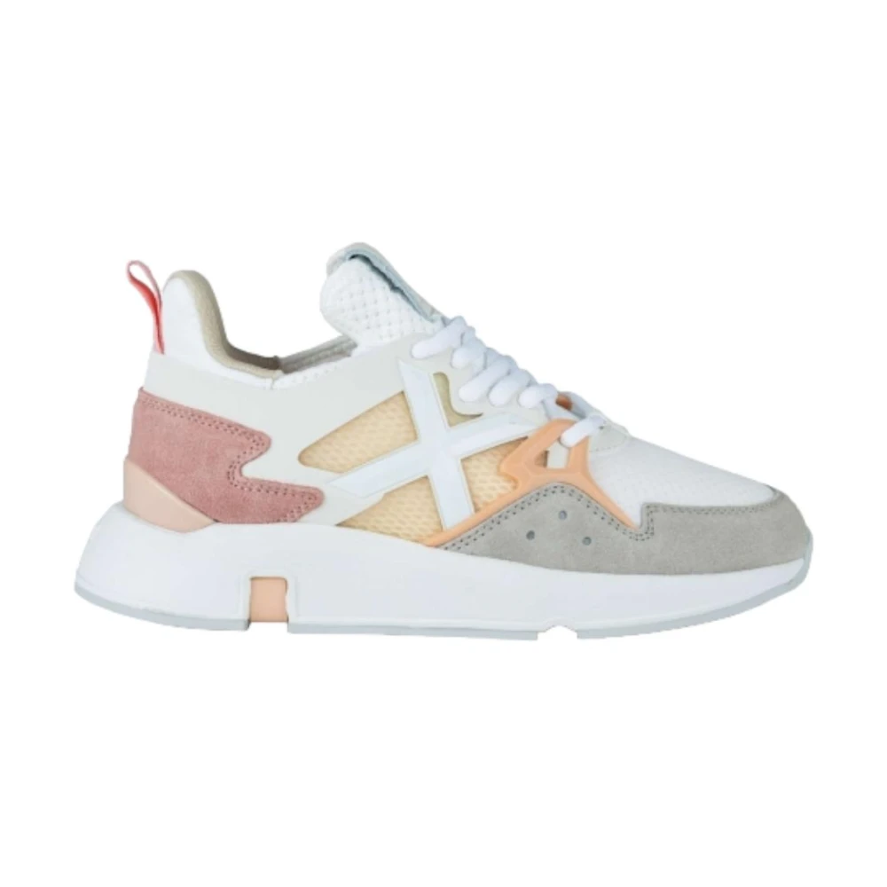 Munich Women's White Sneakers, 4 Uk, Casual And Sporty Trainers