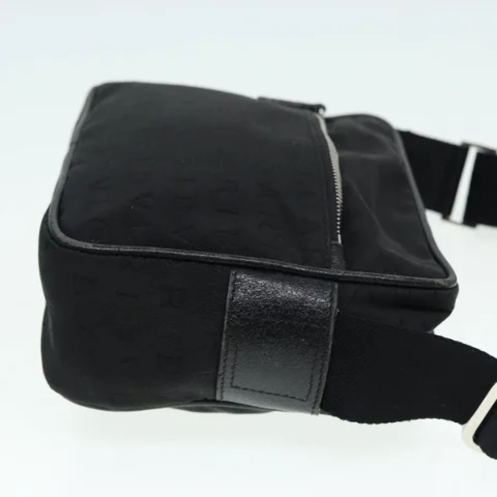 Bvlgari Vintage Pre-owned Canvas shoulder-bags Black Dames