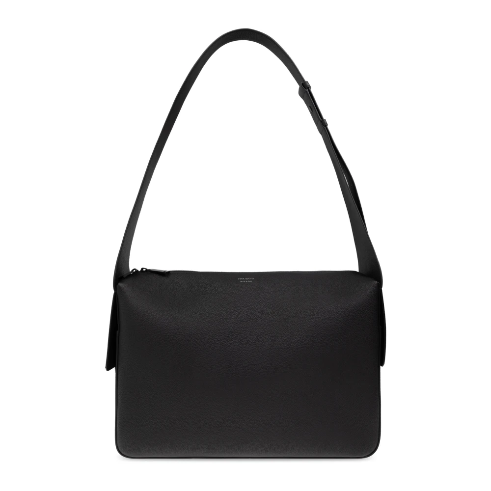 Salvatore Ferragamo Schoudertas Twins Black Heren